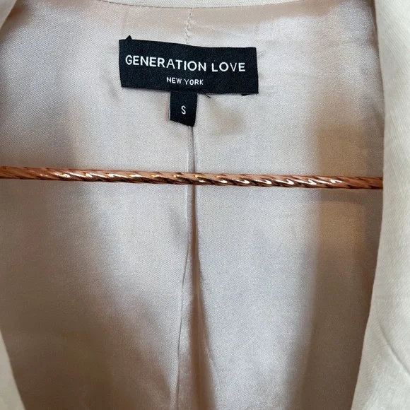Generation Love Cream Vanilla Blazer and Wide Leg Pant Set - Picture 10 of 16